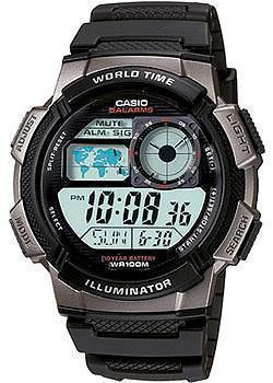 Японские наручные  мужские часы Casio AE 1000W 1B Коллекция Digital
