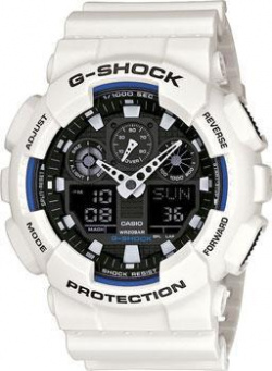 Японские наручные  мужские часы Casio GA 100B 7A Коллекция G Shock Классический