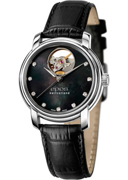 Швейцарские наручные  женские часы Epos 4314 133 20 85 15 Коллекция Ladies