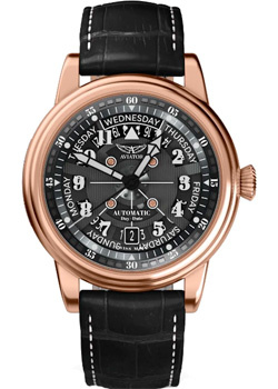 Швейцарские наручные  мужские часы Aviator V 3 36 2 285 4 Коллекция Douglas Day Date