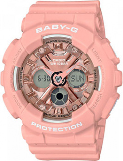 Японские наручные  женские часы Casio BA 130 4AER Коллекция Baby G