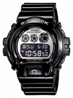 Японские наручные  мужские часы Casio DW 6900NB 1E Коллекция G Shock