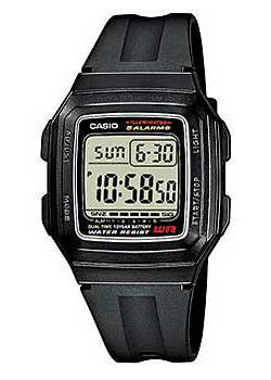 Японские наручные  мужские часы Casio F 201WA 1A Коллекция Digital Кварцевые