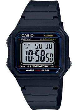 Японские наручные  мужские часы Casio W 217H 1A Коллекция Digital