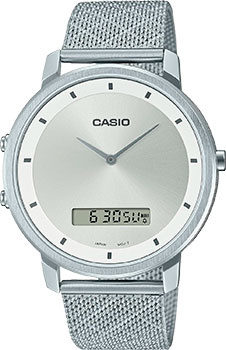 Японские наручные  мужские часы Casio MTP B200M 7E Коллекция Ana Digi