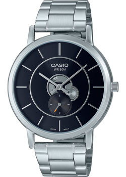 Японские наручные  мужские часы Casio MTP B130D 1A Коллекция Analog