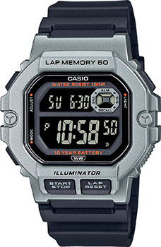 Японские наручные  мужские часы Casio WS 1400H 1BVEF Коллекция Digital