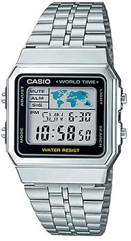 Японские наручные  мужские часы Casio A500WA 1 Коллекция Vintage