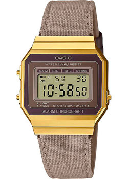 Японские наручные  мужские часы Casio A700WEGL 5A Коллекция Vintage Электронные