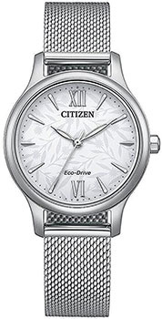 Японские наручные  женские часы Citizen EM0899 81A Коллекция Elegance