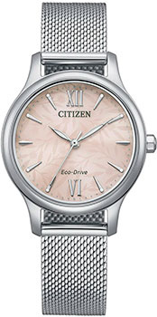 Японские наручные  женские часы Citizen EM0899 81X Коллекция Elegance