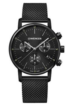 Швейцарские наручные  мужские часы Wenger 01 1743 116 Коллекция Urban Classic Chrono