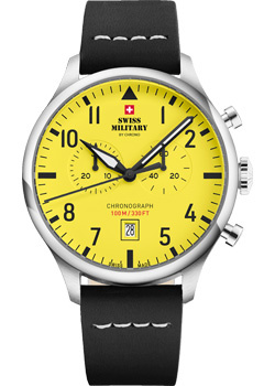 Швейцарские наручные  мужские часы Swiss Military SM34098 10 Коллекция Vintage Chronograph