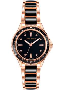 fashion наручные  женские часы Anne Klein 3950BKRG Коллекция Metals Кварцевые