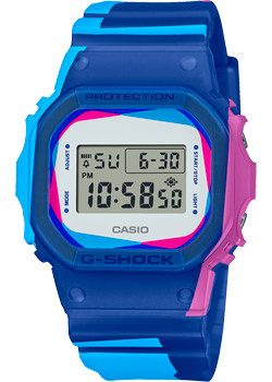 Японские наручные  мужские часы Casio DWE 5600PR 2 Коллекция G Shock