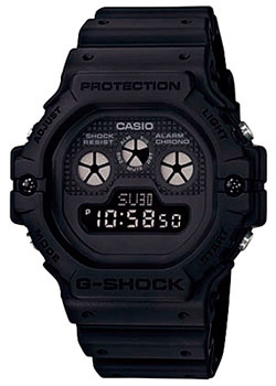 Японские наручные  мужские часы Casio DW 5900BB 1ER Коллекция G Shock