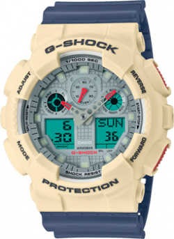 Японские наручные  мужские часы Casio GA 100PC 7A2 Коллекция G Shock