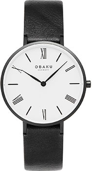 fashion наручные  женские часы Obaku V283LXBWRB DIB Коллекция Leather