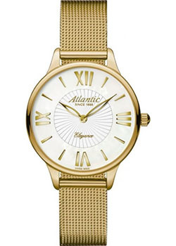 Швейцарские наручные  женские часы Atlantic 29038 45 08MB Коллекция Elegance