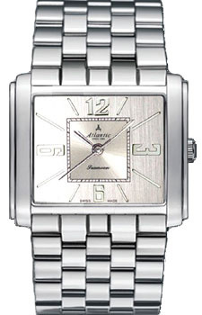 Швейцарские наручные  женские часы Atlantic 27349 41 25 Коллекция Rectangular