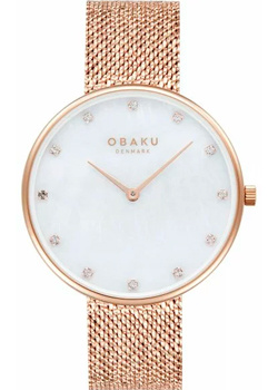 fashion наручные  женские часы Obaku V288LXVWHV Коллекция Mesh Кварцевые