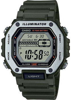Японские наручные  мужские часы Casio MWD 110H 3A Коллекция Digital Электронные