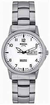 Наручные  мужские часы Boccia 604 09 Коллекция Outside Люминесцентные стрелки