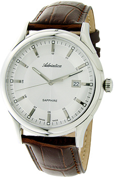 Швейцарские наручные  мужские часы Adriatica 2804 5213Q Коллекция Gents И
