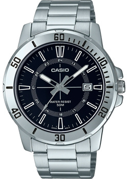 Японские наручные  мужские часы Casio MTP VD01D 1C Коллекция Analog