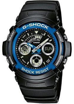 Японские наручные  мужские часы Casio AW 591 2A Коллекция G Shock Автоматическая
