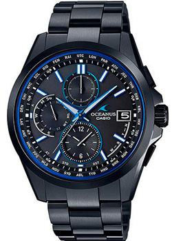 Японские наручные  мужские часы Casio OCW T2600B 1AJF Коллекция Oceanus