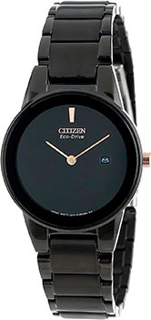 Японские наручные  женские часы Citizen GA1055 57F Коллекция Eco Drive