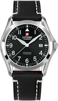 Швейцарские наручные  мужские часы Le Temps LT1080 14BL15 Коллекция Air Marshal