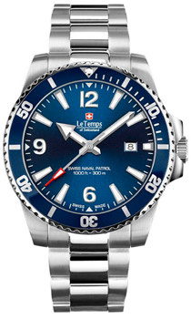 Швейцарские наручные  мужские часы Le Temps LT1043 03BS01 Коллекция Swiss Naval Patrol