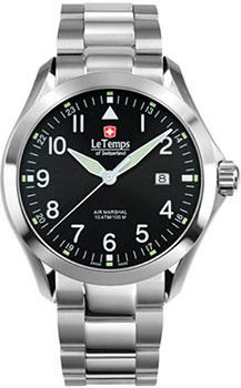 Швейцарские наручные  мужские часы Le Temps LT1040 01BS01 Коллекция Air Marshal
