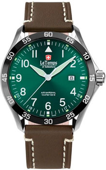 Швейцарские наручные  мужские часы Le Temps LT1040 14BL16 Коллекция Air Marshal М