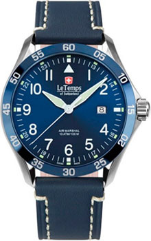 Швейцарские наручные  мужские часы Le Temps LT1040 13BL17 Коллекция Air Marshal М
