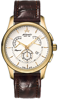 Швейцарские наручные  мужские часы Atlantic 56450 45 21 Коллекция Seaport
