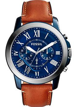 fashion наручные  мужские часы Fossil FS5151 Коллекция Grant Кварцевый хронограф