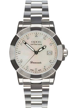 Швейцарские наручные  женские часы Epos 8001 700 20 80 30 Коллекция Ladies