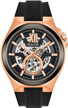 Японские наручные  мужские часы Bulova 98A177 Коллекция Maquina