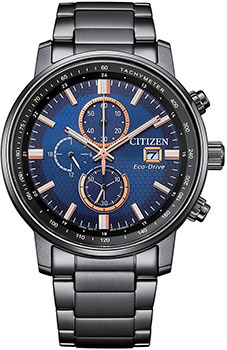 Японские наручные  мужские часы Citizen CA0845 83L Коллекция Eco Drive
