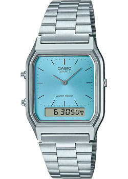 Японские наручные  мужские часы Casio AQ 230A 2A1 Коллекция Vintage Кварцевые