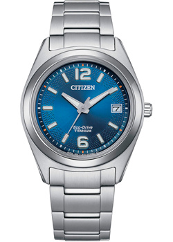 Японские наручные  женские часы Citizen FE6151 82L Коллекция Super Titanium