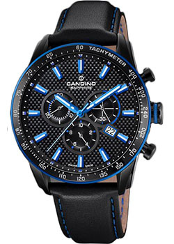 Швейцарские наручные  мужские часы Candino C4683 2 Коллекция Chronograph К