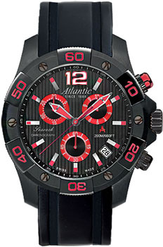 Швейцарские наручные  мужские часы Atlantic 87471 49 65R Коллекция Searock К