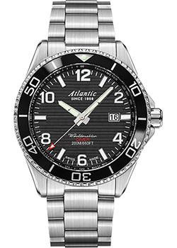 Швейцарские наручные  мужские часы Atlantic 55375 47 65S Коллекция Worldmaster Diver