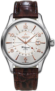 Швейцарские наручные  мужские часы Atlantic 52756 41 25R Коллекция Worldmaster