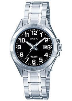 Японские наручные  женские часы Casio LTP 1308PD 1B Коллекция Analog