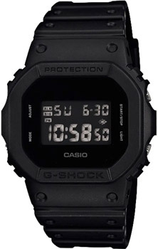 Японские наручные  мужские часы Casio DW 5600BB 1E Коллекция G Shock
